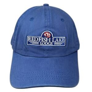 Gear For Sports Redfish Lake Lodge Baseball Cap Blue OS Slideback Cotton Hat